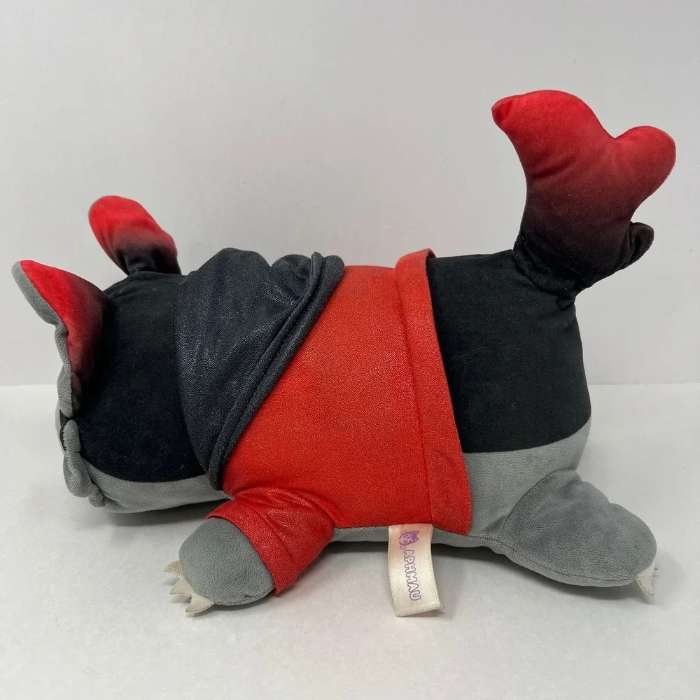 Aphmau MeeMeows Ultima Aaron Cat Plush 11 Inch Red Black Mystery Catface Wolf